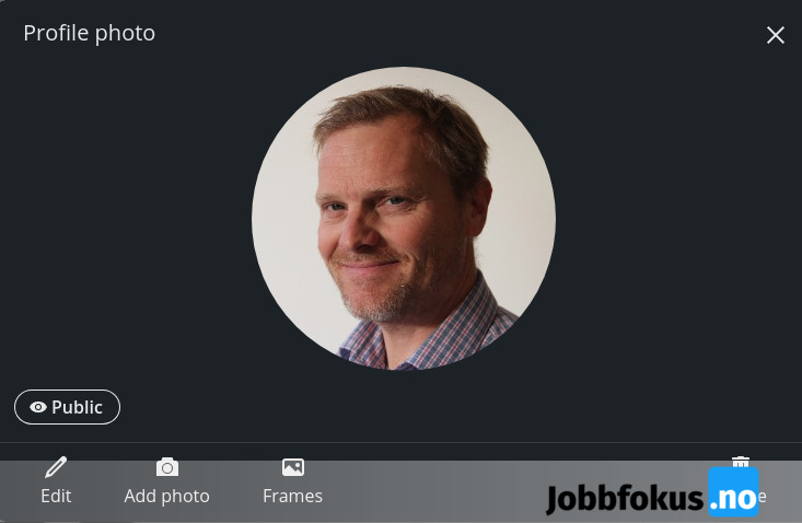 linkedin profil redigering av bilde